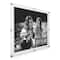 Wexel Art Double Panel Clear Acrylic Floating Wall Frame with Gold Hardware